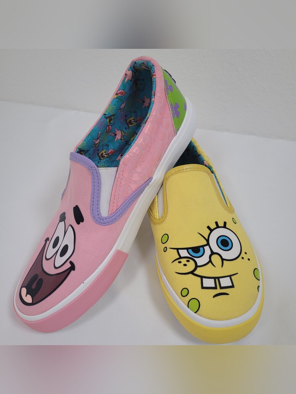 SpongeBob SquarePants & Patrick Star Ground Up Canvas Sneakers Women's Size 8